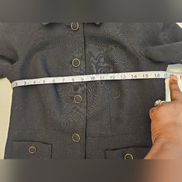 Talbots Women's Black Button Lined Collar  Jacket. Size 6p - Picture 8 of 10